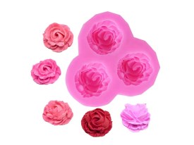 Molde silicona 3 pimpollos grandes